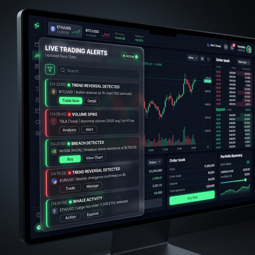 Alert Feed Interface Mockup